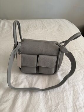 Anthropologie Gray Women's Crossbody Bag with Front Pockets